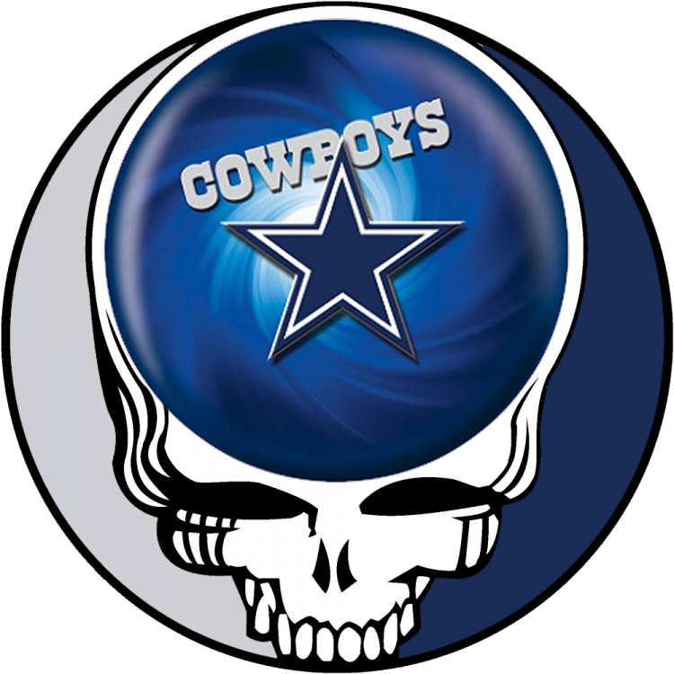 Dallas Cowboys skull logo fabric transfer
